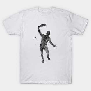 pickleball player black and white T-Shirt